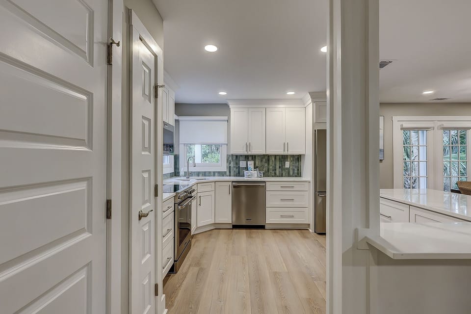 Walkway to Open Floor Plan Kitchen