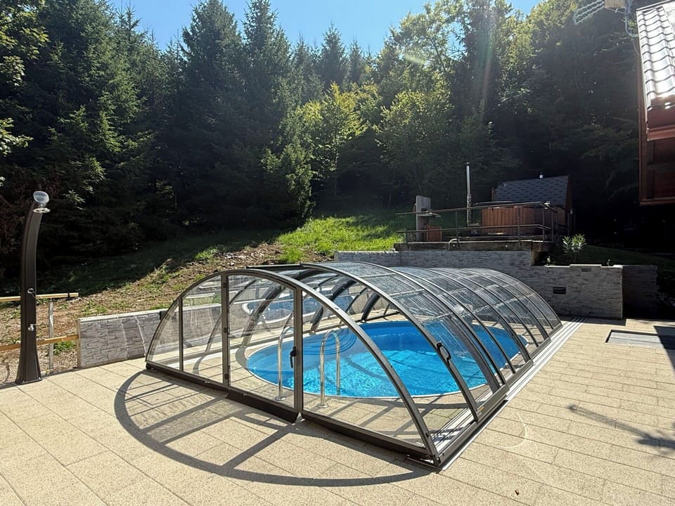 Swimming Pool, Composite Material, Concrete, Design, Steel, Water Feature, Daylighting, Tile
