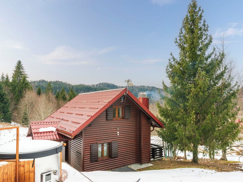 Tree, Wood, House, Cottage, Roof, Home, Siding, Slope, Larch, Freezing