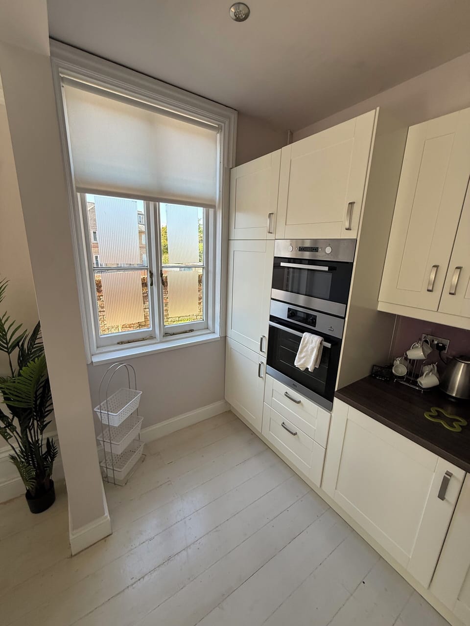 Full-size fridge, microwave, oven, stovetop