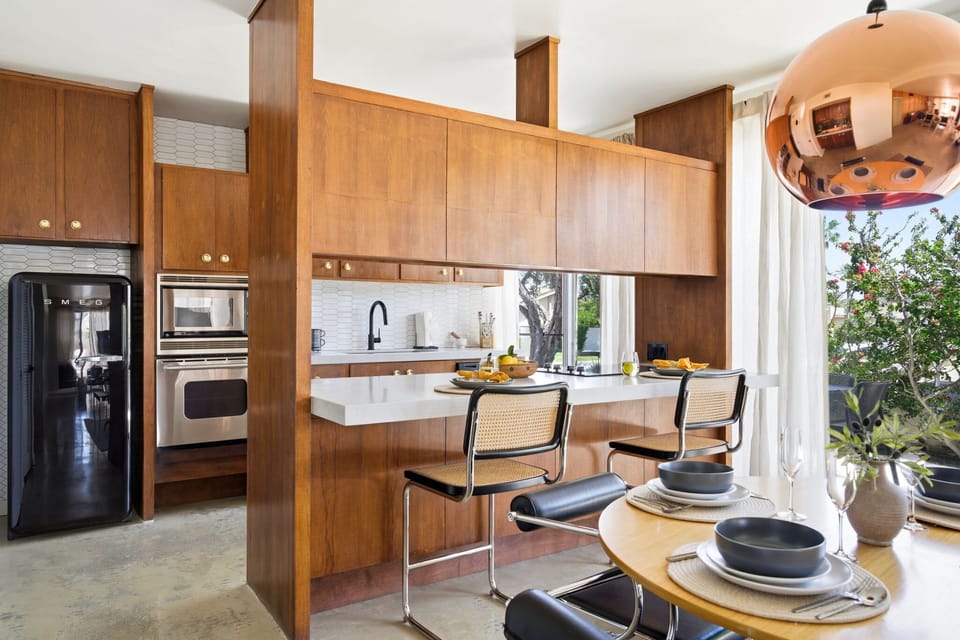 Bright kitchen space perfect for coffee in the morning, snacks throughout the day, and relaxed meals at home.