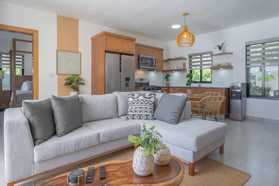 Main view of the living room furniture.