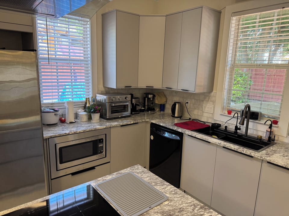 Kitchen with granite top