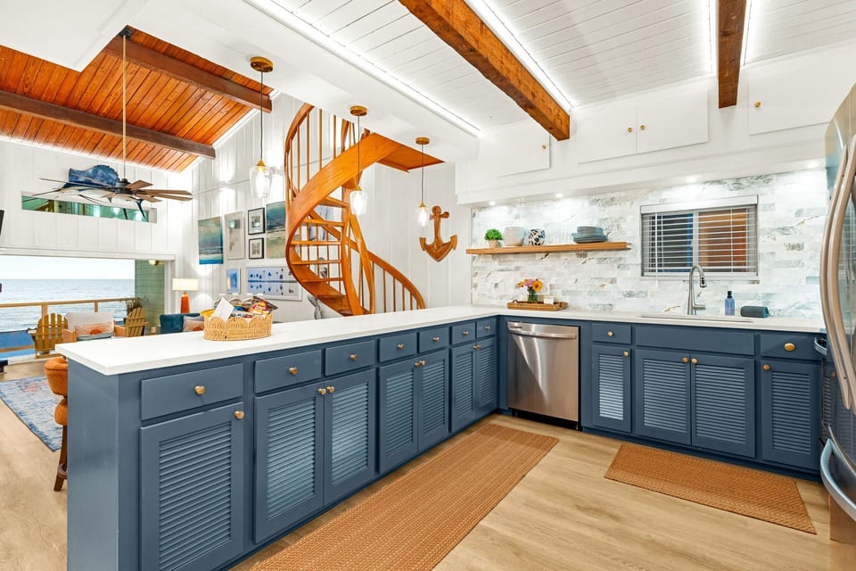 A kitchen stocked to a level that’ll surprise you — full-size everything.