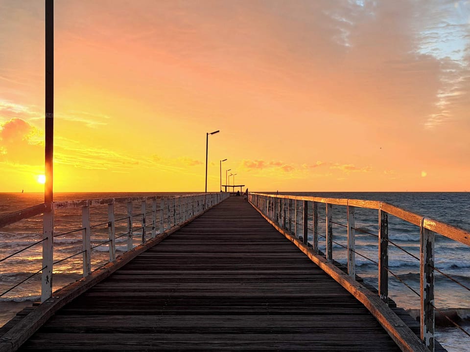 The famous Largs Pier Hotel where Jimmy Barnes and Cold Chisel established their careers in the 1970s only a four minute drive from the house.