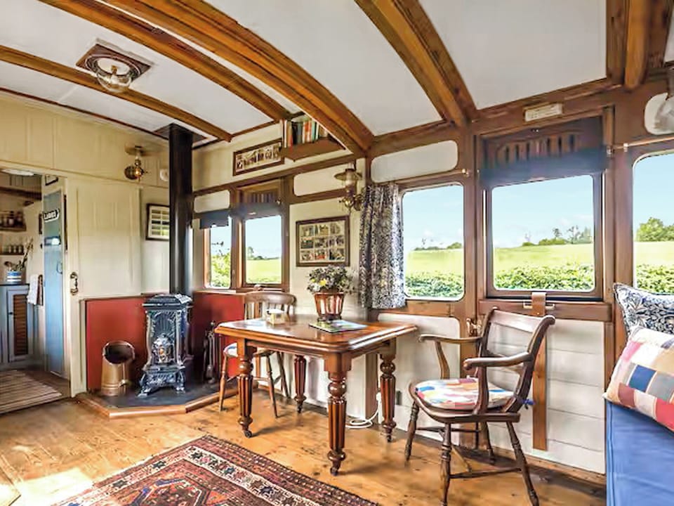 Dining Area | High Cross Camping Coach, Netherbury