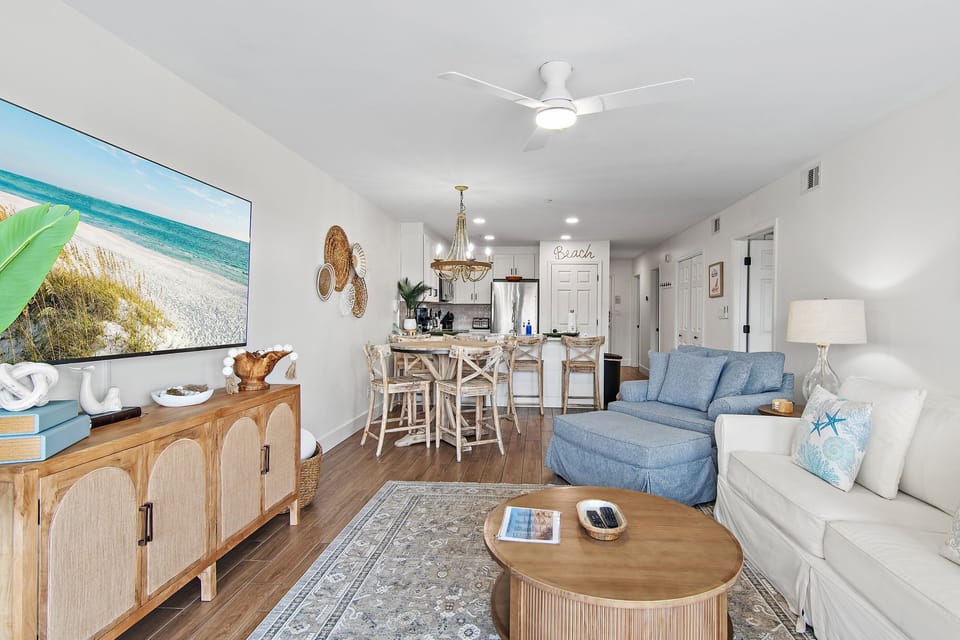 Tastefully designed living and dining areas made for relaxing.