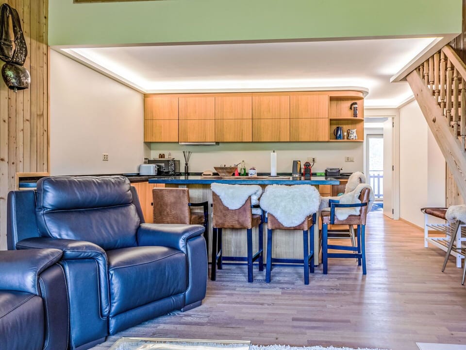 Furniture, Interior Design, Flooring, Floor, Couch, Wood, Ceiling, Room, Living Room, Wood Flooring