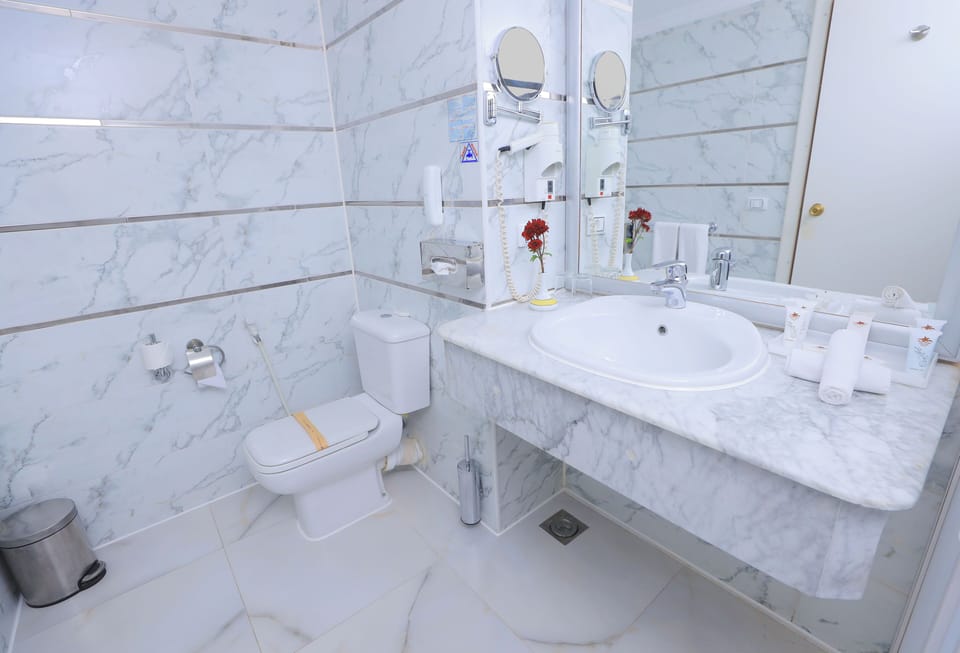Single Room, Balcony, Partial Sea View | Bathroom | Free toiletries, hair dryer, slippers, bidet