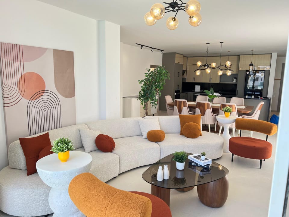 Chalet, 2 Bedrooms, Lagoon View | Living area