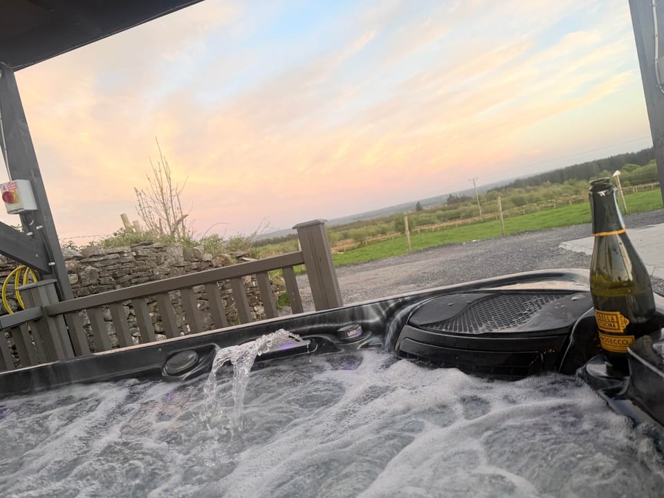 Private hot tub with views