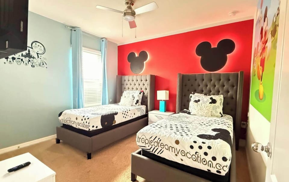 Theme Rooms Mickey Elsa Cars Pool Game Room Near Disney House in Polk County