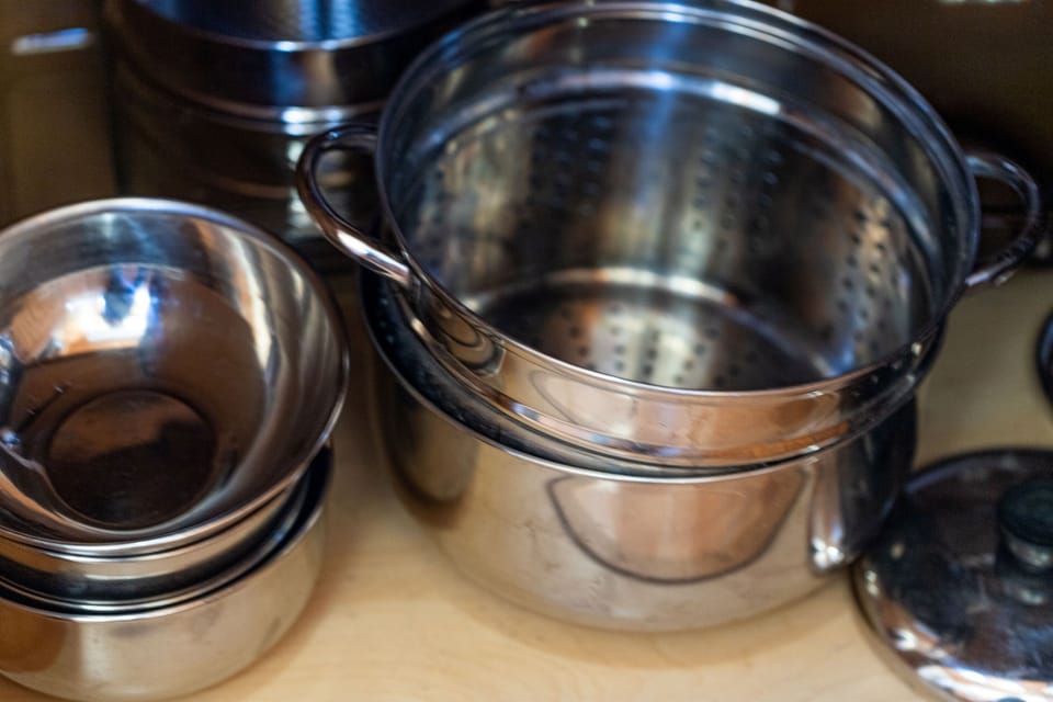 Fully stocked kitchen