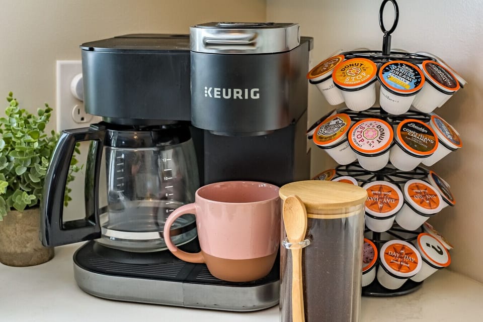 Kitchen: A bright, clean aesthetic that makes every morning coffee feel like a fresh start.