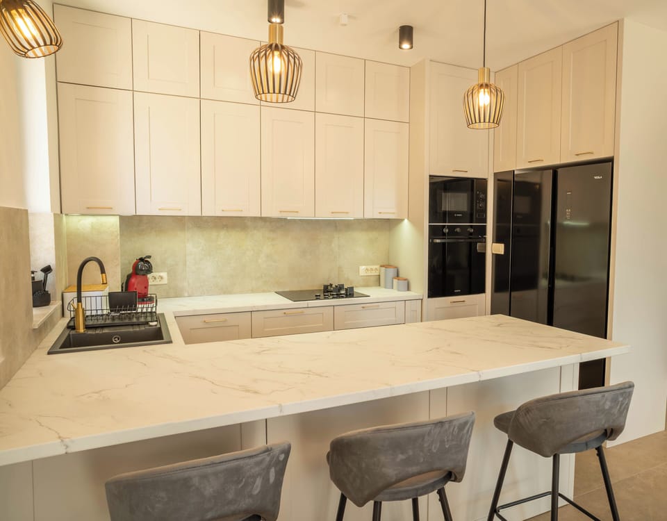 Luxury Villa, Patio, Sea View | Private kitchen