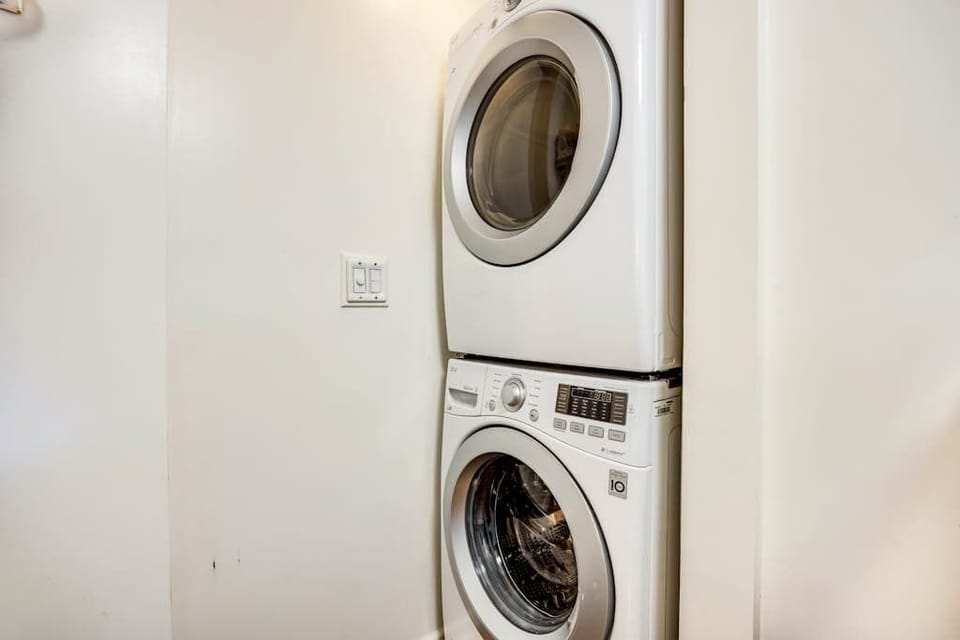 Pack light for your wine country getaway — your private stacked washer and dryer keep everything fresh throughout your stay
