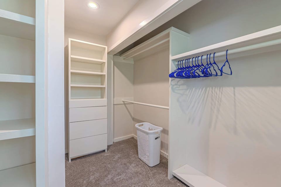 Closet space available for your belongings.