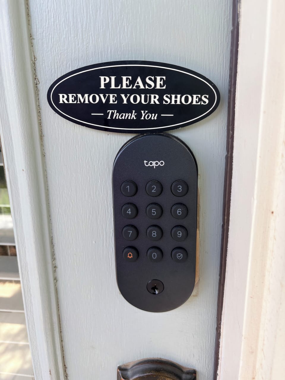 Easy self check-in with keypad. Kindly remove shoes for a clean, cozy stay.