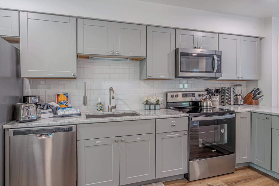 Kitchen space designed to keep things simple.