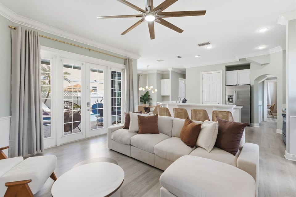 Open-concept living area designed for comfort, connection, and unwinding together