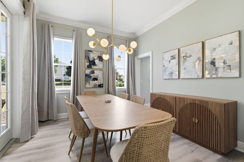 Elegant dining space perfect for family meals, celebrations, and gathering together