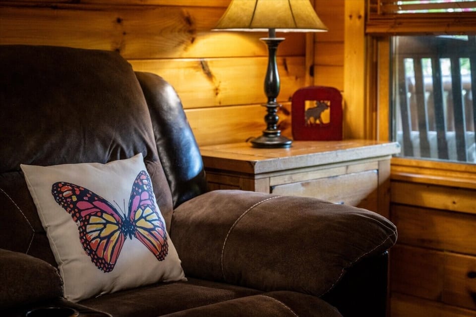 Curl up in a cozy recliner by the window and enjoy a quiet moment before the next Smoky Mountain adventure begins.