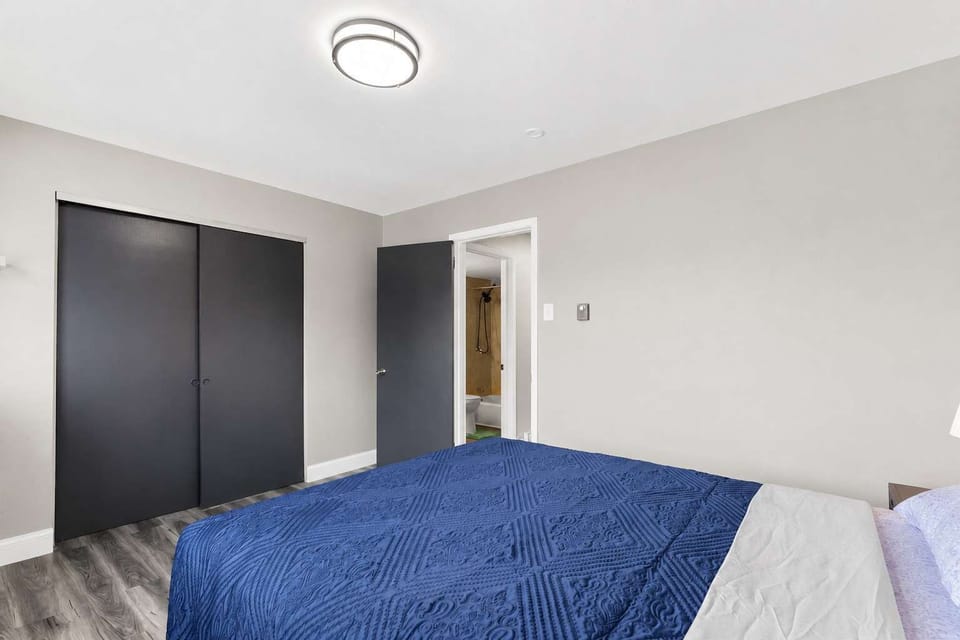 Bedroom — closet storage for stays measured in weeks
