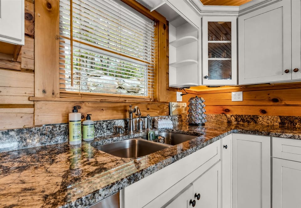 Even doing the dishes comes with a view here.