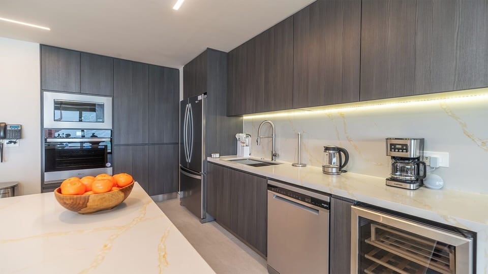Detail of the kitchen counters