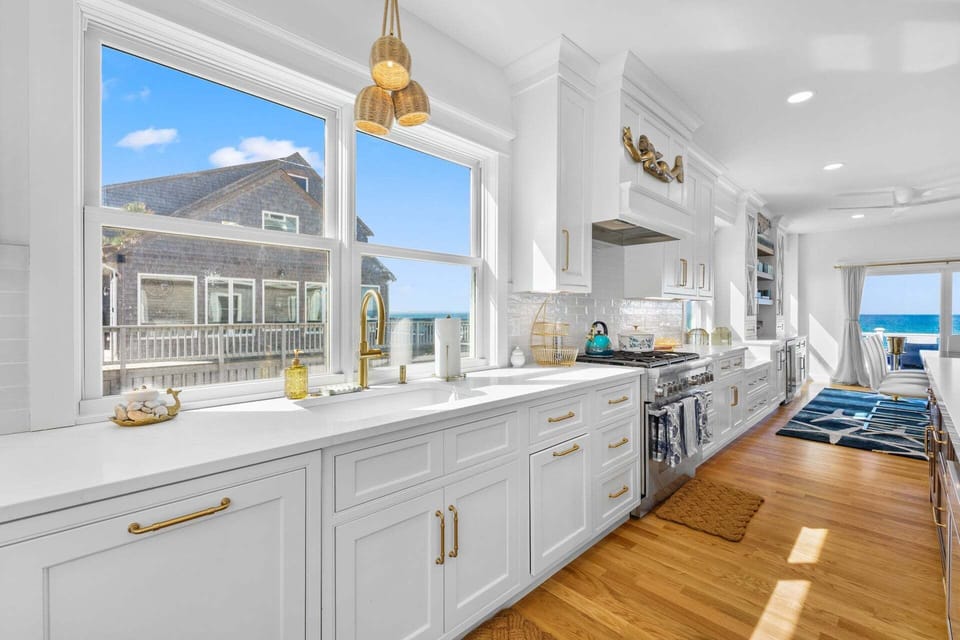 Views of Cape Cod Bay from the kitchen sink!