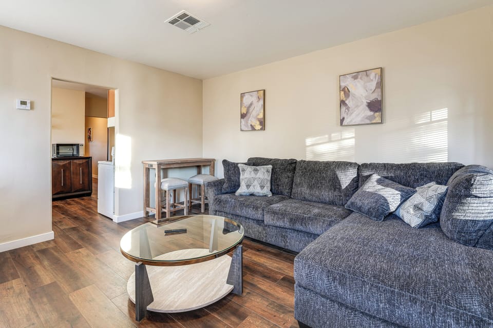 Unit 1 Living Room | Queen Sleeper Sofa