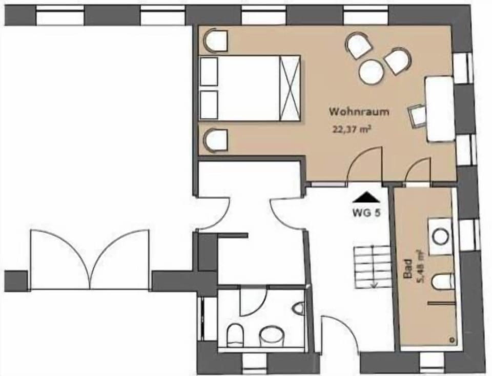 Apartment, Garden View | Floor plan