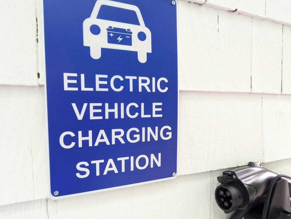Free EV charging for overnight guests on site.