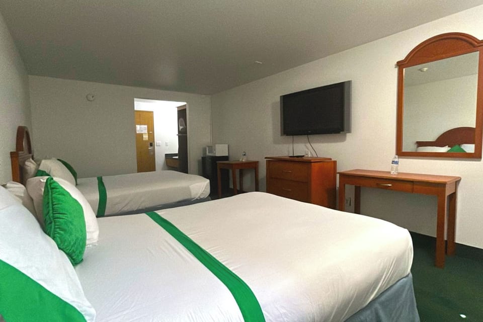 Room, 2 Queen Beds, Non Smoking | Iron/ironing board, free WiFi, bed sheets