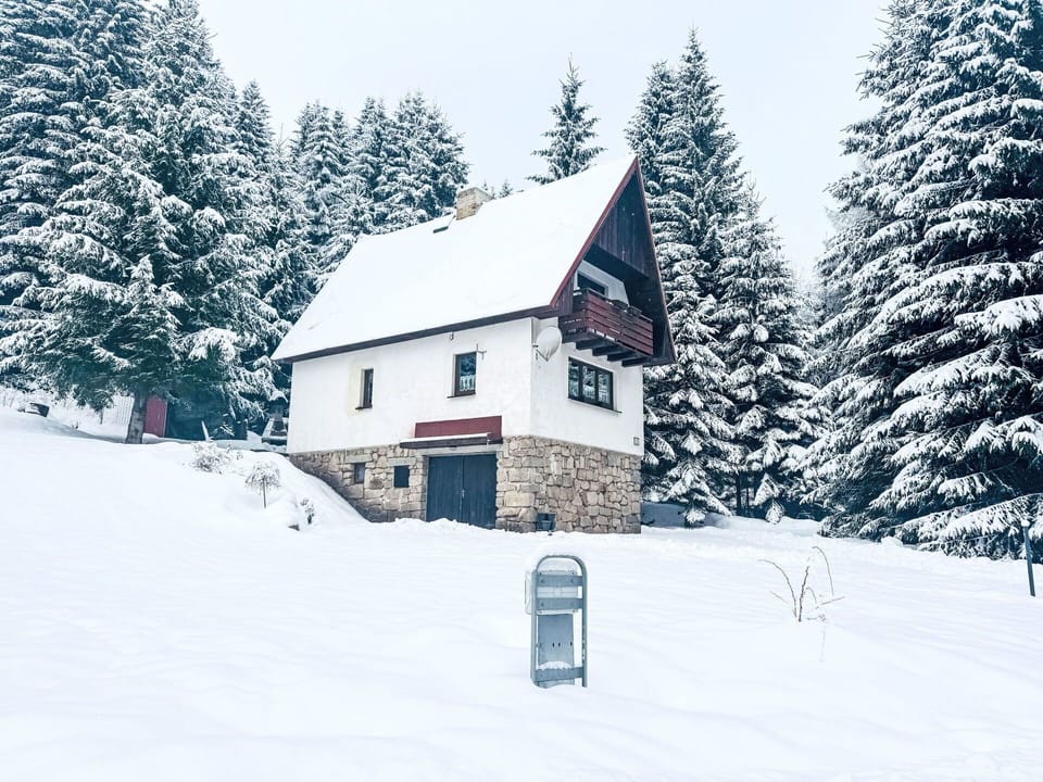 Snow, Winter, House, Cottage, Home, Geological Phenomenon, Freezing, Larch, Slope