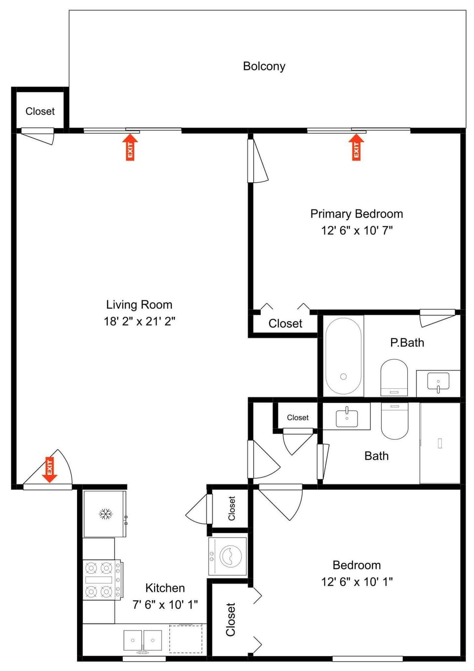 Lighthouse Point 3B | Floor Plan
