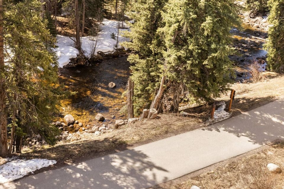 View of Gore Creek from the patio
