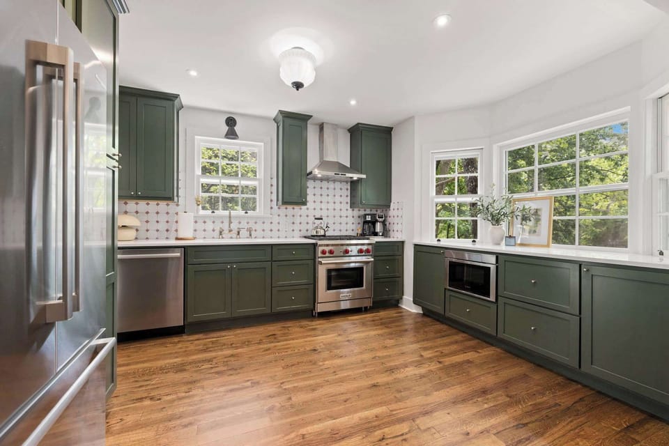The kitchen is recently remodeled and has everything you need to whip up a meal or maybe just a great cup of coffee. 
