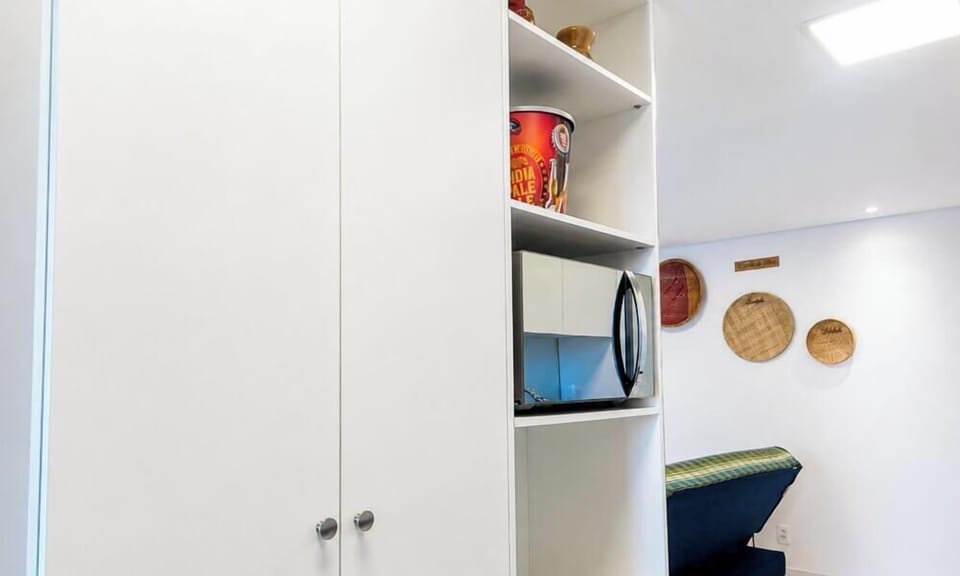 Apartment | Private kitchen | Fridge, microwave, cookware/dishes/utensils, dining table