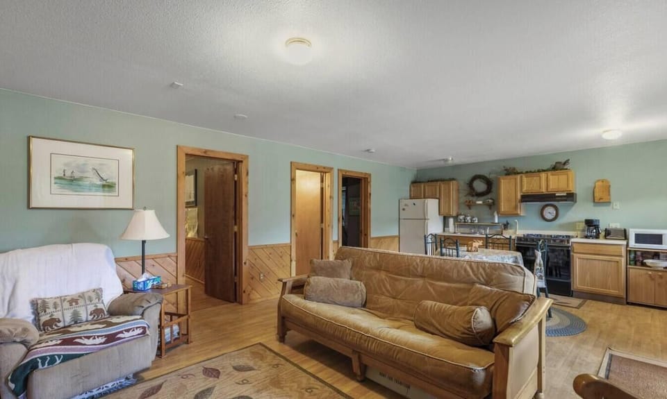 Downstairs living space.