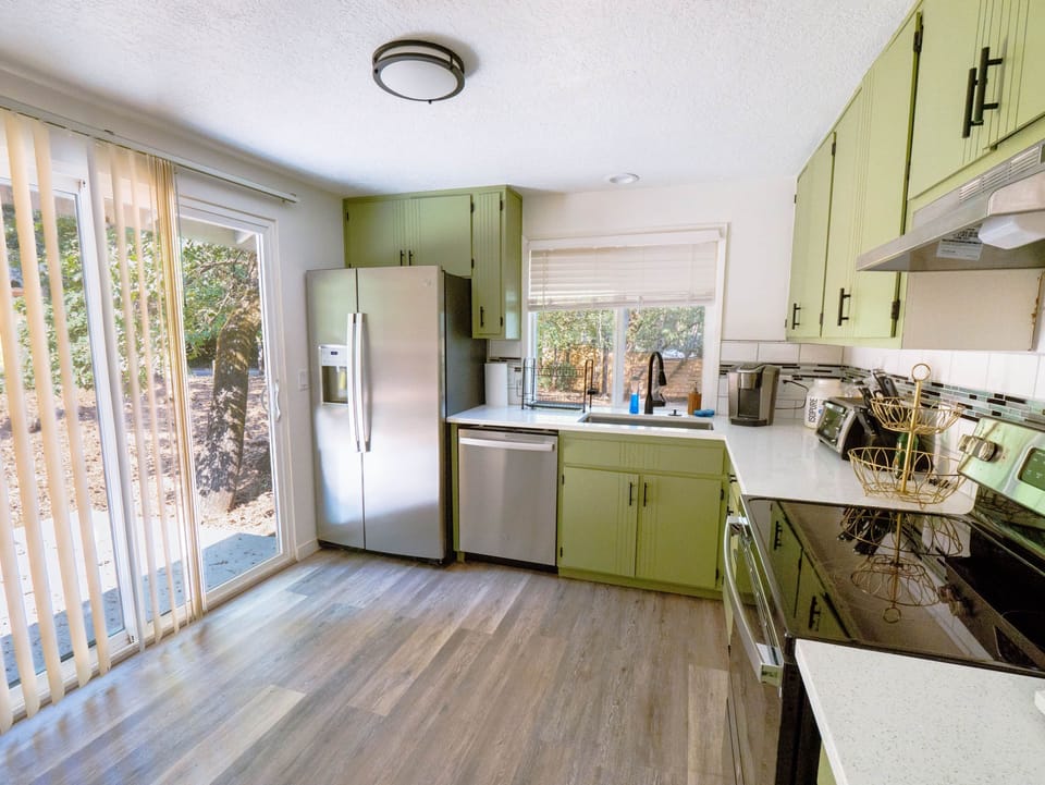 Kitchen with Door to Patio