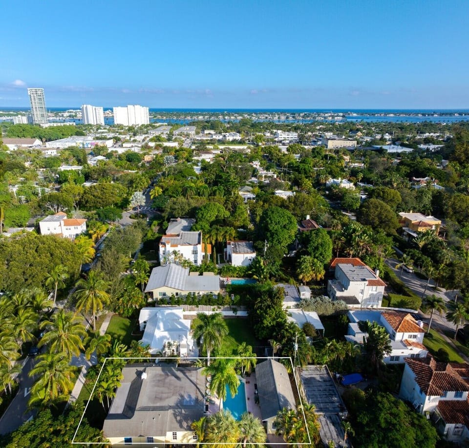 Located just minutes to the beach in a quiet and lush West Palm Beach neighborhood