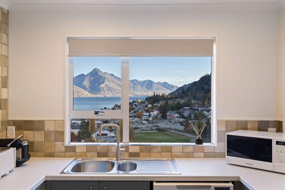 Well equipped kitchen with modern appliances