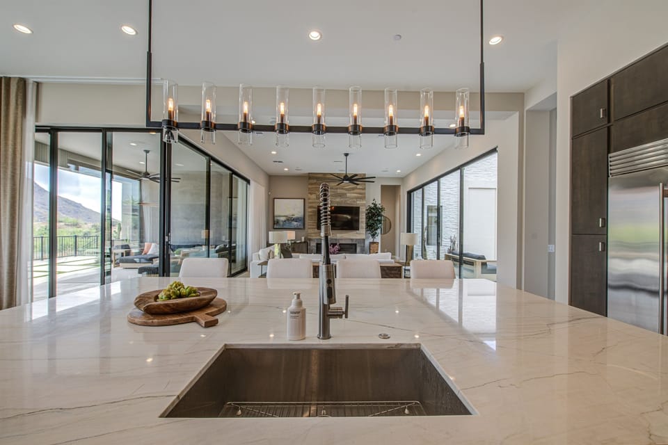 Designed with an open-concept flow.
