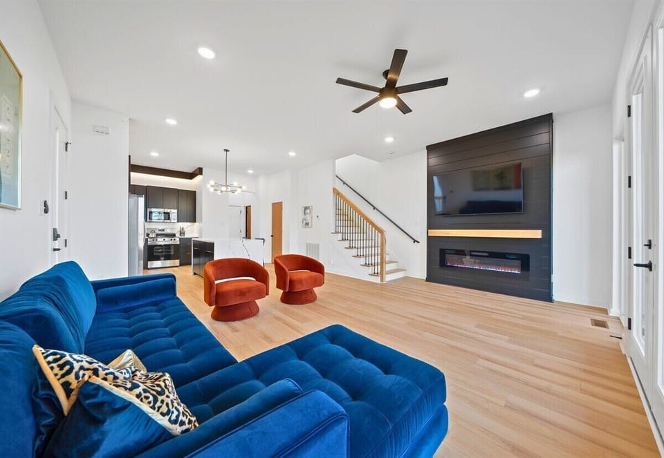 Natural light fills the space, giving the interior a bright, airy feel throughout the day.