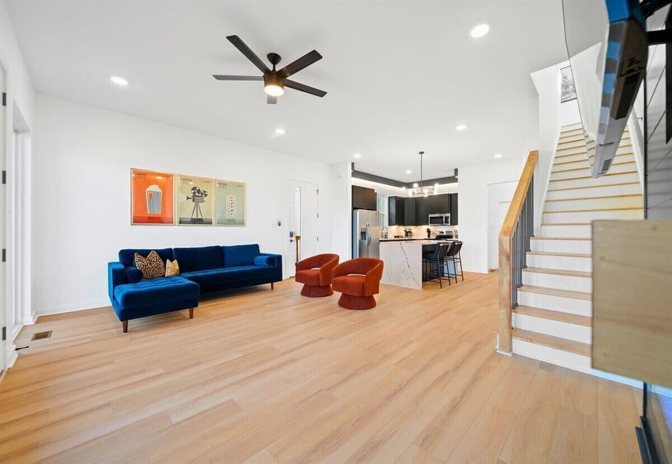 This open layout allows the living space to flow naturally into the rest of the home.