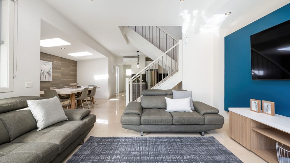Living area with the smart TV