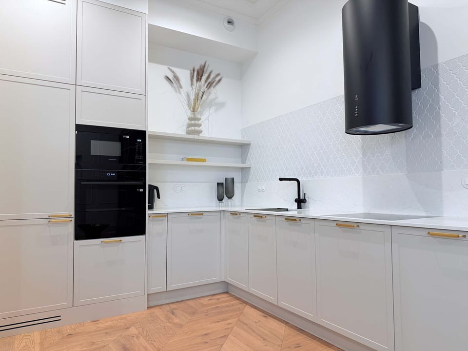 A Chef's Kitchen replete with a great espresso maker  