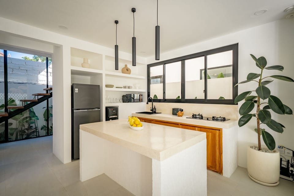 Luxury Villa, 1 King Bed, Pool View | Private kitchen | Coffee/tea maker, electric kettle