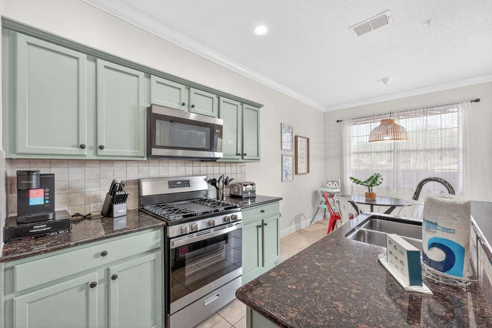 Whip up a quick snack or fantastic feast in the fully-equipped kitchen.